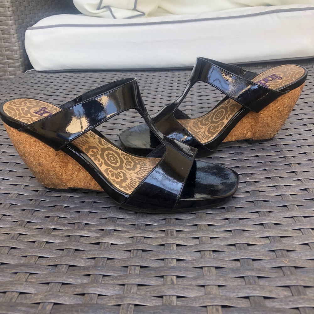 Women’s Platform Wedge Heels | Cork Heel | Leather